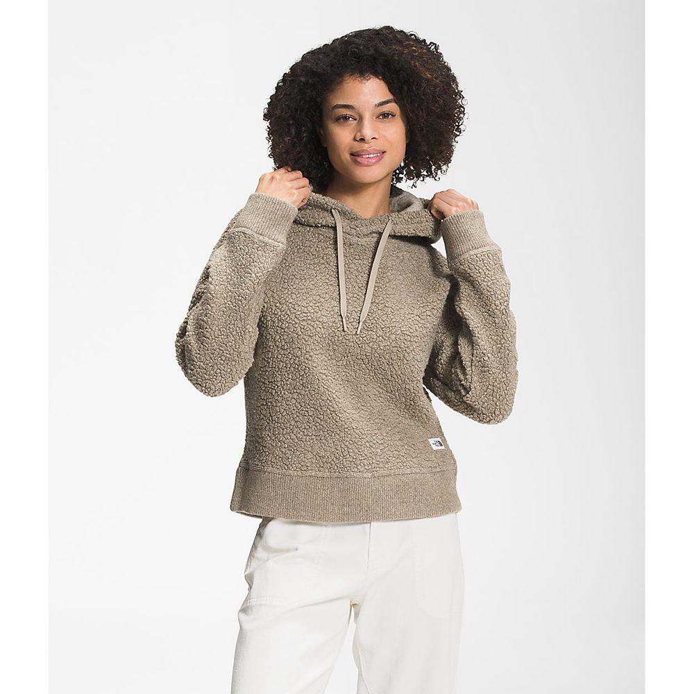 The North Face Wool Harrison Pullover Γυναικεια Φούτερ Hoodie - Χακί (PDFQ59076)